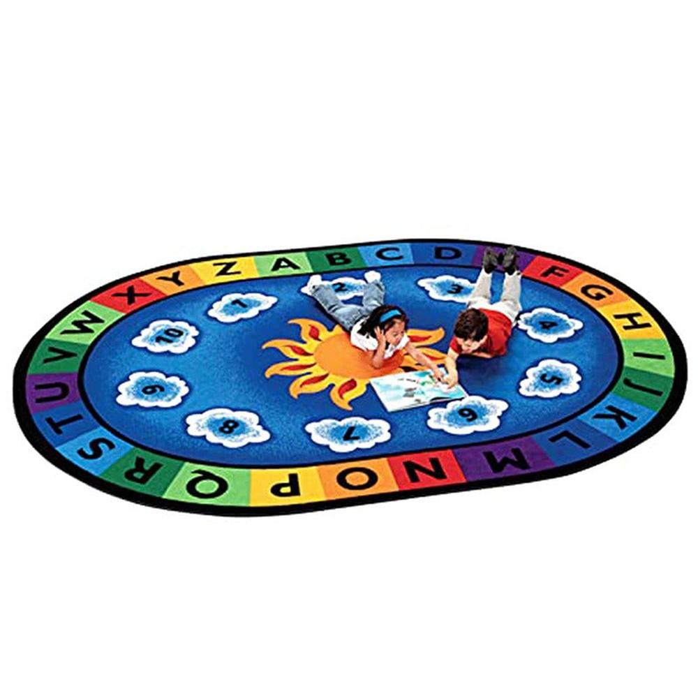 Hop N Play Alphabet Numbers and Shapes Non Slip Soft Rug Mat (2-10 Years)