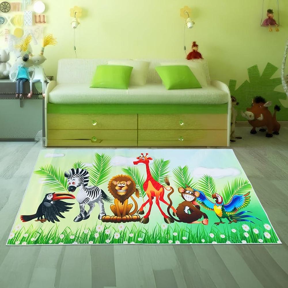 Hop N Play Large Play Rug Soft Non Slip Floor Mat for Crawling and Playtime (6 Months - 10 Years)