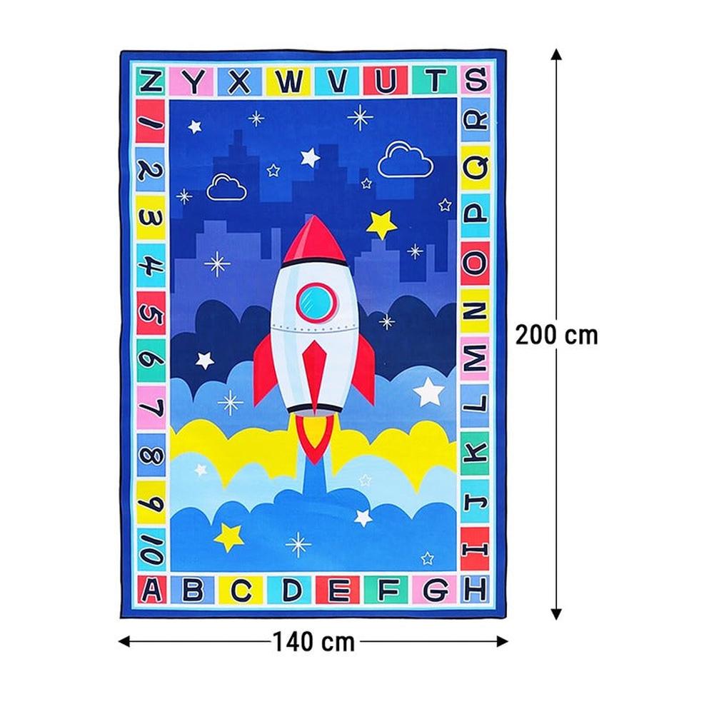 Hop N Play Large Play Rug Soft Non Slip Floor Mat for Crawling and Playtime (6 Months - 10 Years)