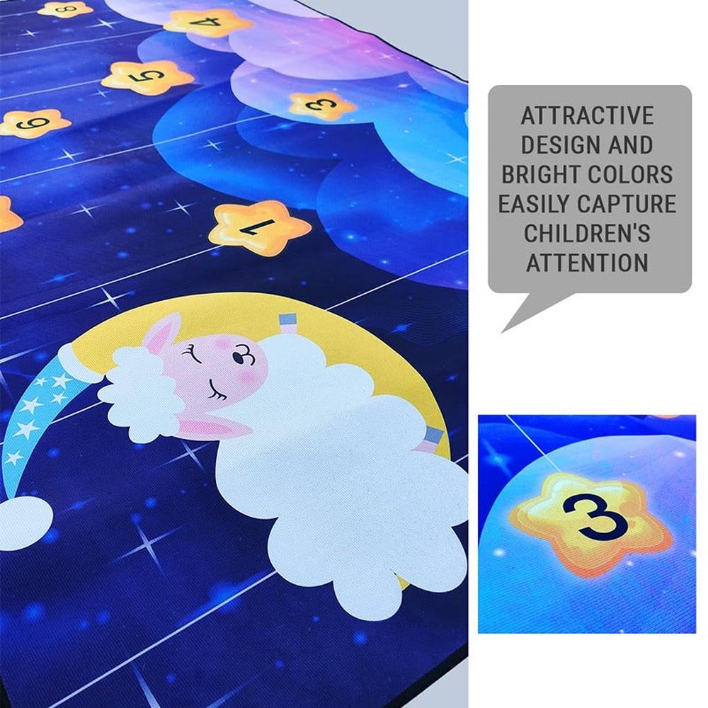 Hop N Play Large Play Rug Soft Non Slip Floor Mat for Crawling and Playtime (6 Months - 10 Years)