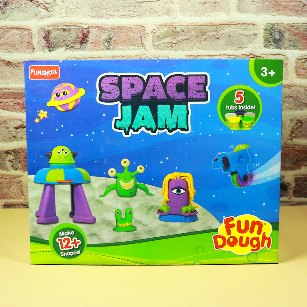 Space Jam Fun Dough Playset - Build Your Own Galaxy & Planets (3-8 Years)