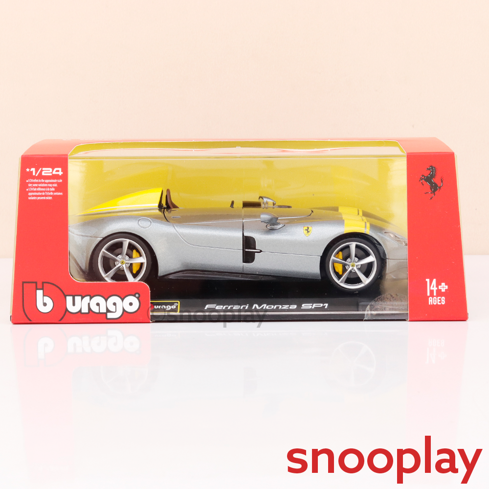 Bburago Original Ferrari Monza SP1 Licensed Diecast Car | 1:24 Scale Model (14 Years Till Grown Ups)