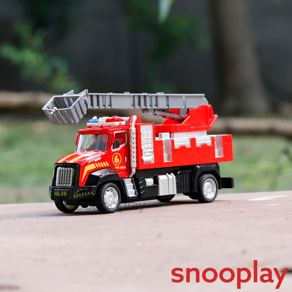 Remote Control City Fire Brigade Toy with Headlights (5-8 Years)
