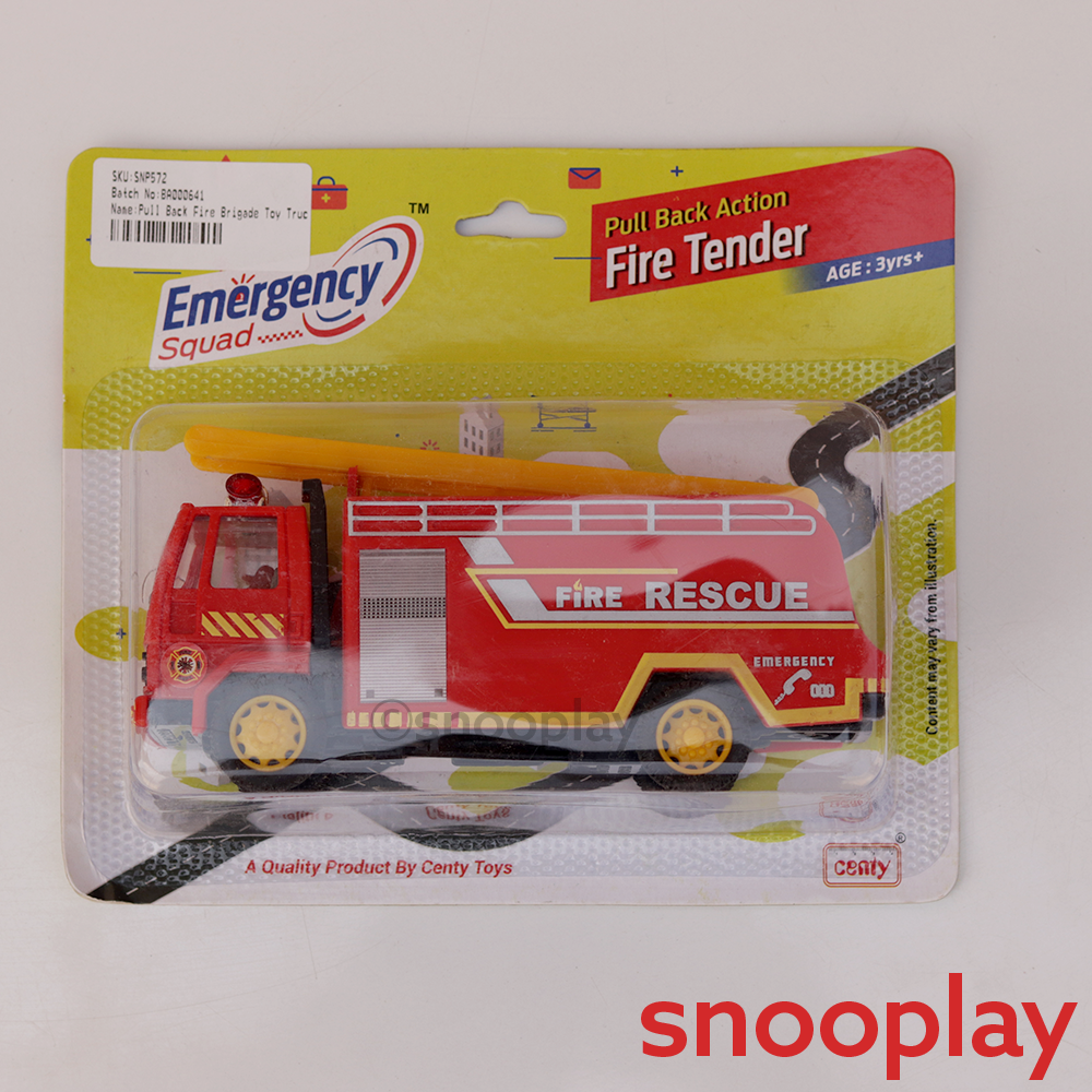 Centy Fire Brigade Pullback Toy Truck (1-4 Years)