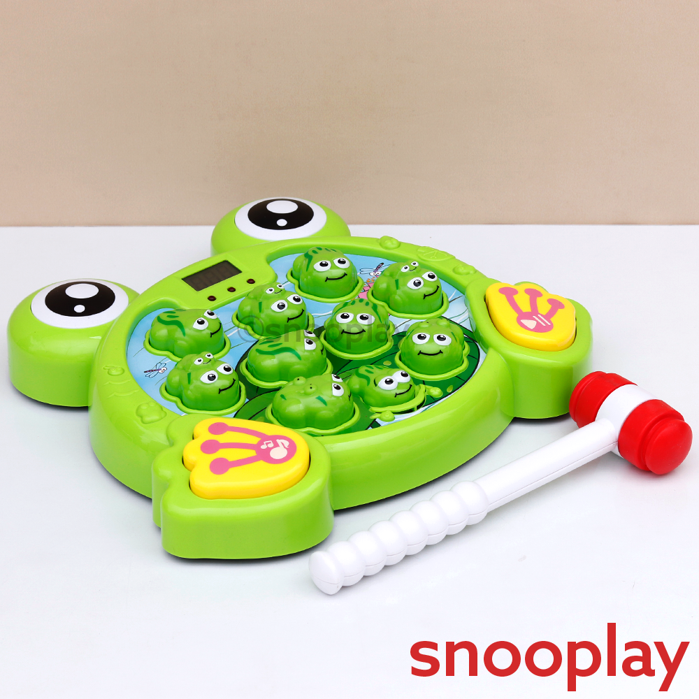 Electronic Frog Hit Game | LCD Score Display with 38 Interactive Levels, Lights & Sounds (2-5 Years)