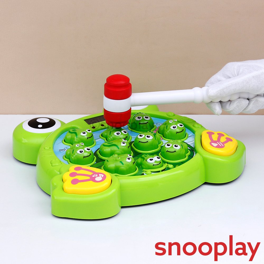 Electronic Frog Hit Game | LCD Score Display with 38 Interactive Levels, Lights & Sounds (2-5 Years)