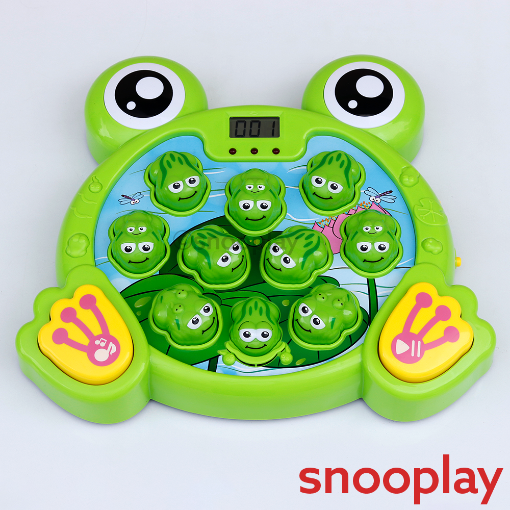Electronic Frog Hit Game | LCD Score Display with 38 Interactive Levels, Lights & Sounds (2-5 Years)