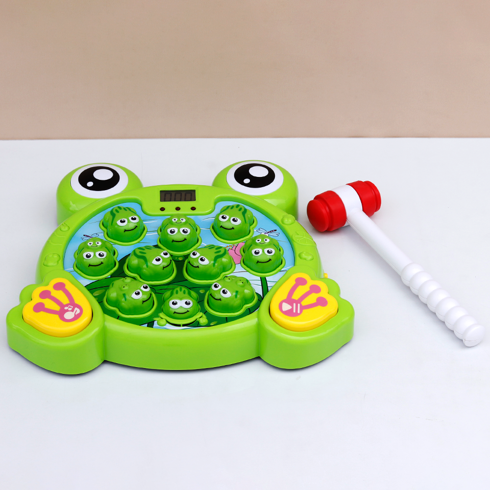 Electronic Frog Hit Game | LCD Score Display with 38 Interactive Levels, Lights & Sounds (2-5 Years)