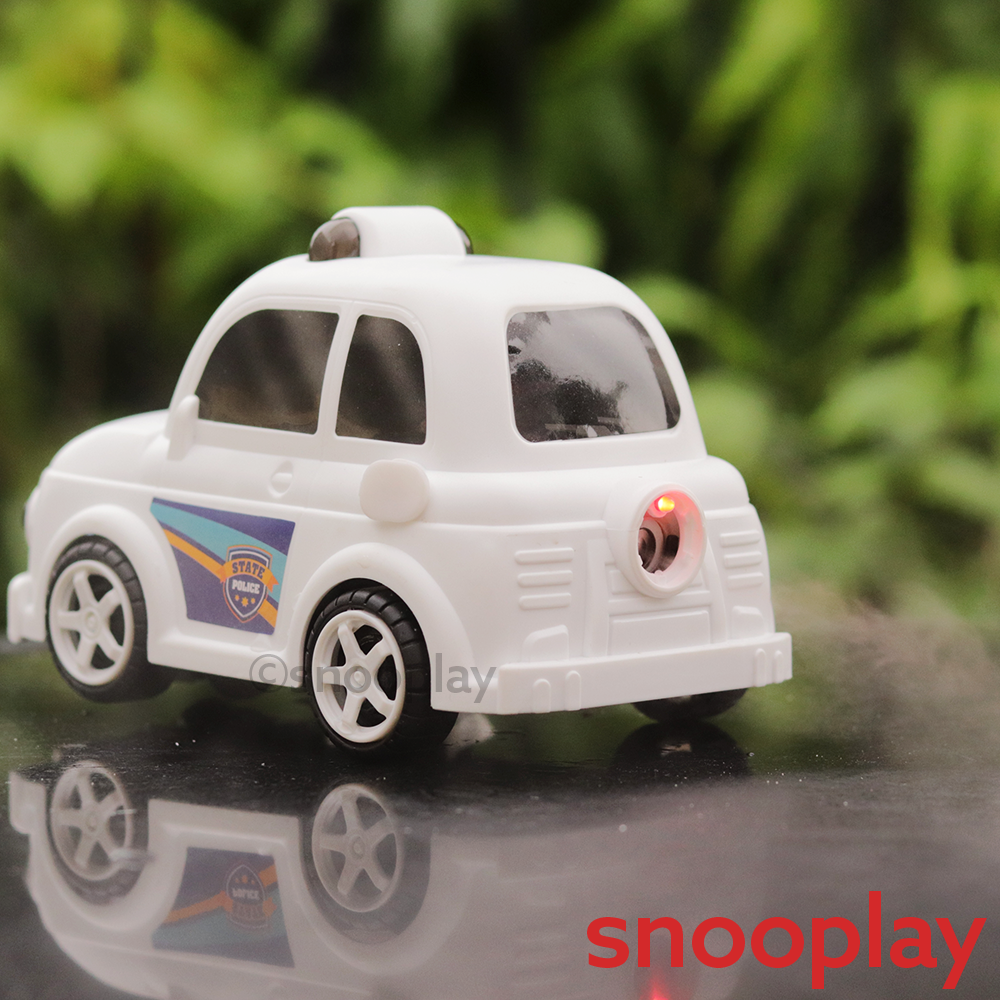 Electronic Petrol Pump Gas Station Playset with Toy Car, Accessories & Stickers (3-8 Years)