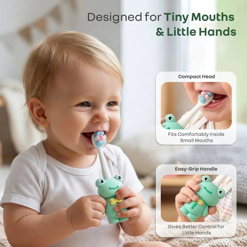 R for Rabbit Ultra Soft PBT Bristles Toothbrush - Tiny Smiles Zoobie