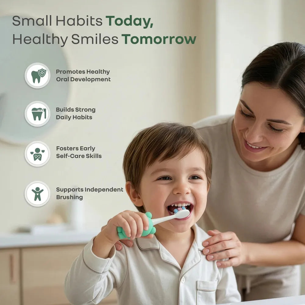 R for Rabbit Ultra Soft PBT Bristles Toothbrush - Tiny Smiles Zoobie