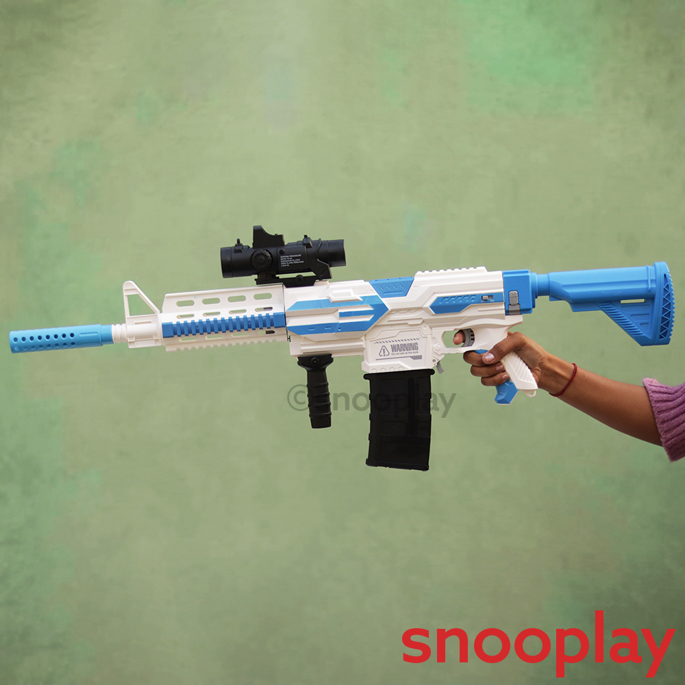 Big Fun Toy's Storm Shooting Submachine Blaster | 20 Soft Foam Bullets (5-14 Years)