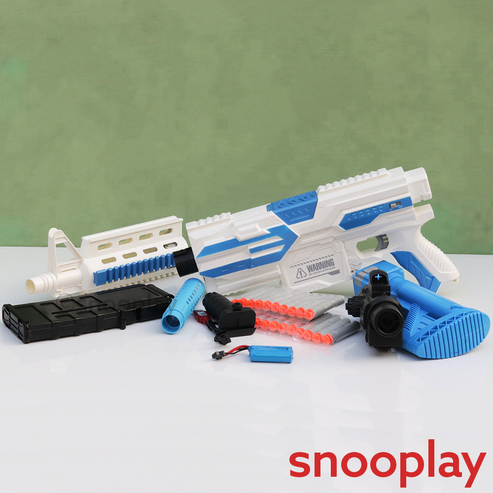 Big Fun Toy's Storm Shooting Submachine Blaster | 20 Soft Foam Bullets (5-14 Years)
