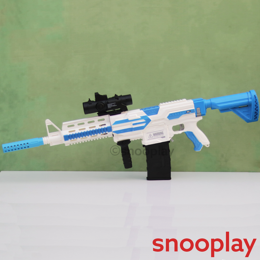 Big Fun Toy's Storm Shooting Submachine Blaster | 20 Soft Foam Bullets (5-14 Years)