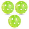 Hop N Play Set of 3 Neon Pickleball Balls with 40 Precision Holes (6 Years till Grown Ups)