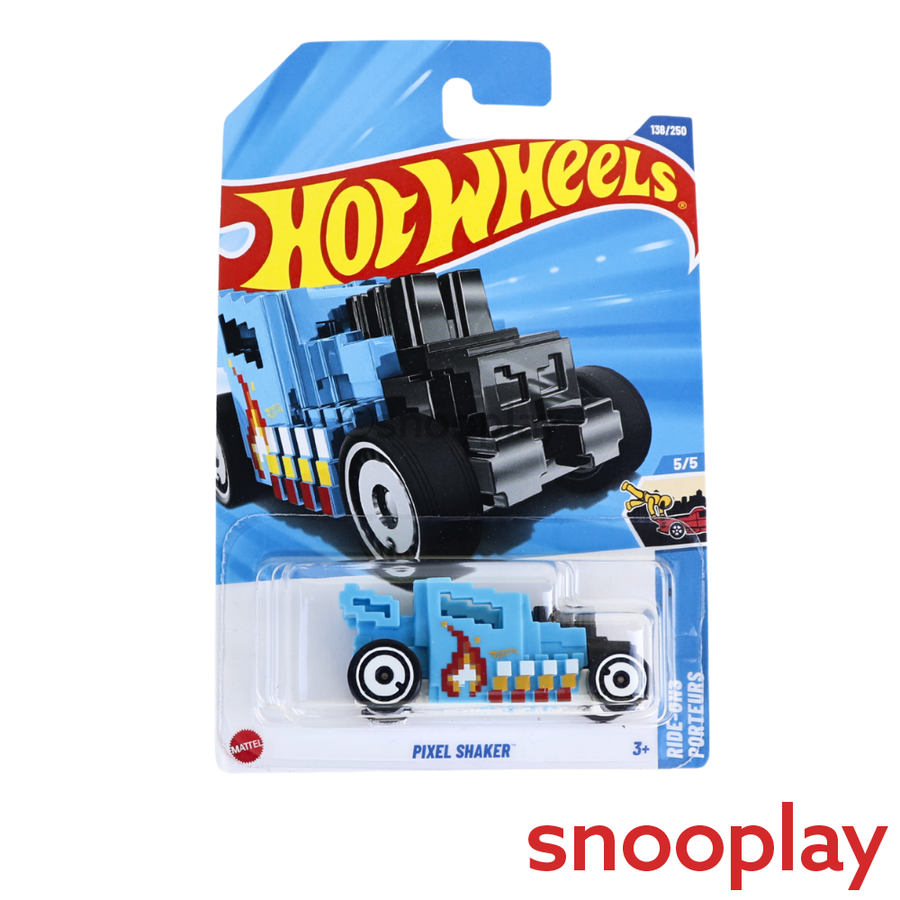 Hot Wheels Set of 5 [HW 439] - Jaguar XJC V12 Coupe/Coupé, Pixel Shaker, Big-Air Bel-Air, Amaru GTC, '73 Honda Civic Custom/Personnalise