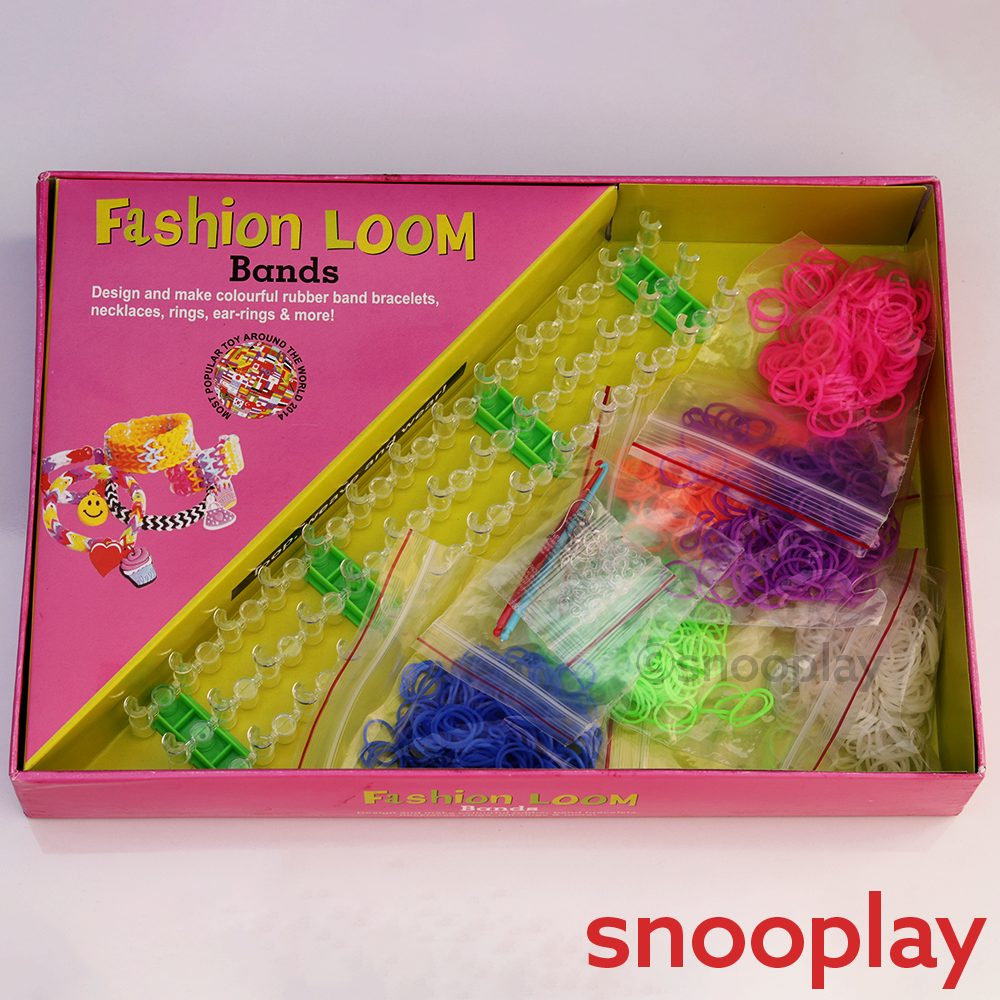 Ekta DIY Fashion Loom Bands Making Kit with Weaving Loom &  1000+ Bands (6-12 Years)