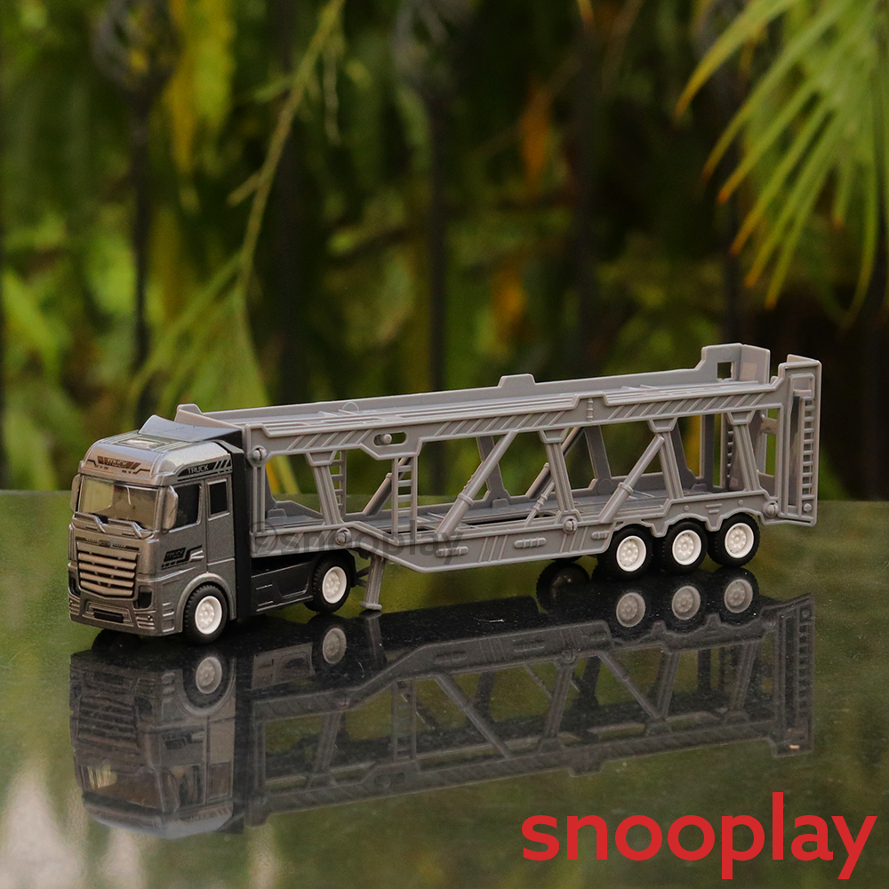 7 in 1 Heavy Duty Truck Playset - 6 Diecast Cars & 1 Hauler (3-10 Years)