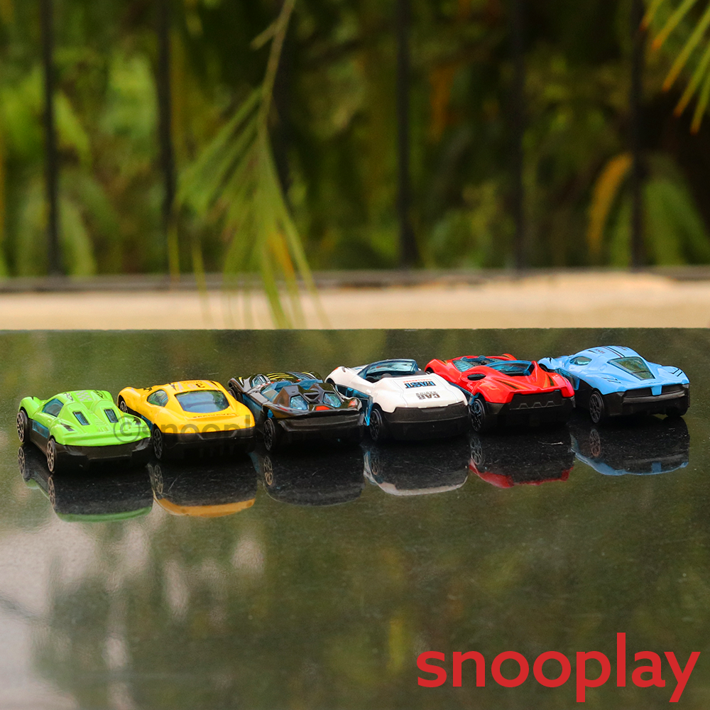 7 in 1 Heavy Duty Truck Playset - 6 Diecast Cars & 1 Hauler (3-10 Years)