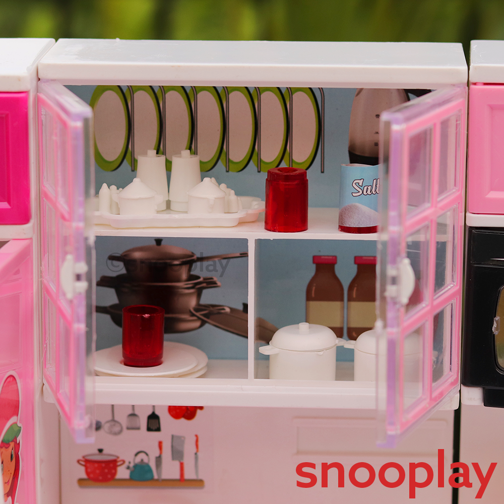 4 Compartments Home Kitchen Pretend Play Set with Light & Music (3-8 Years) | Assorted Colours