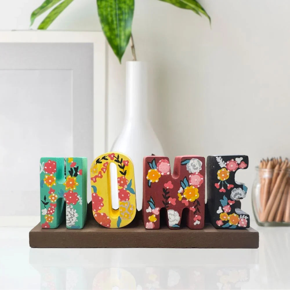 Craftopedia Table Top Floral Home Sign for Decor