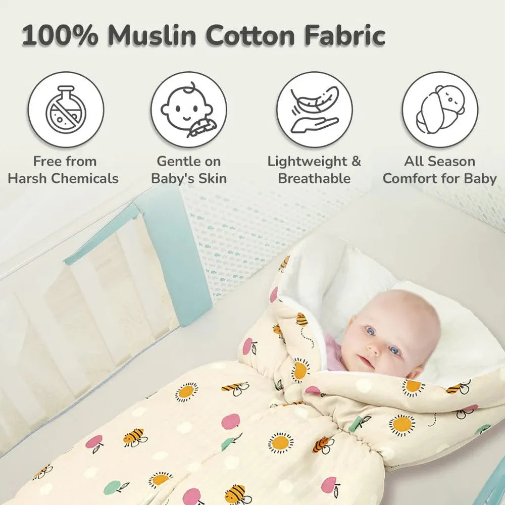 R for Rabbit 100% Muslin Cotton Baby Bedding |  Snuggy Bliss