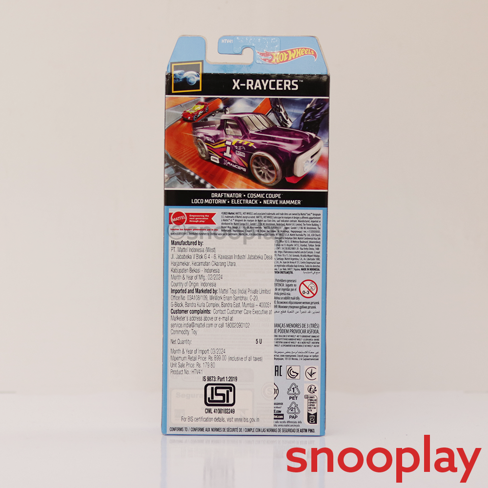 Hot Wheels Diecast X-Raycers - Pack of 5 Cars