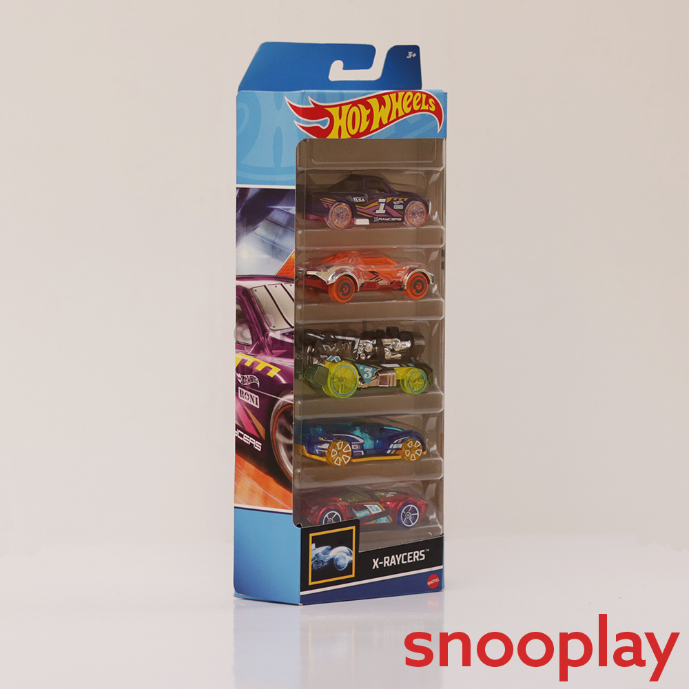 Hot Wheels Diecast X-Raycers - Pack of 5 Cars