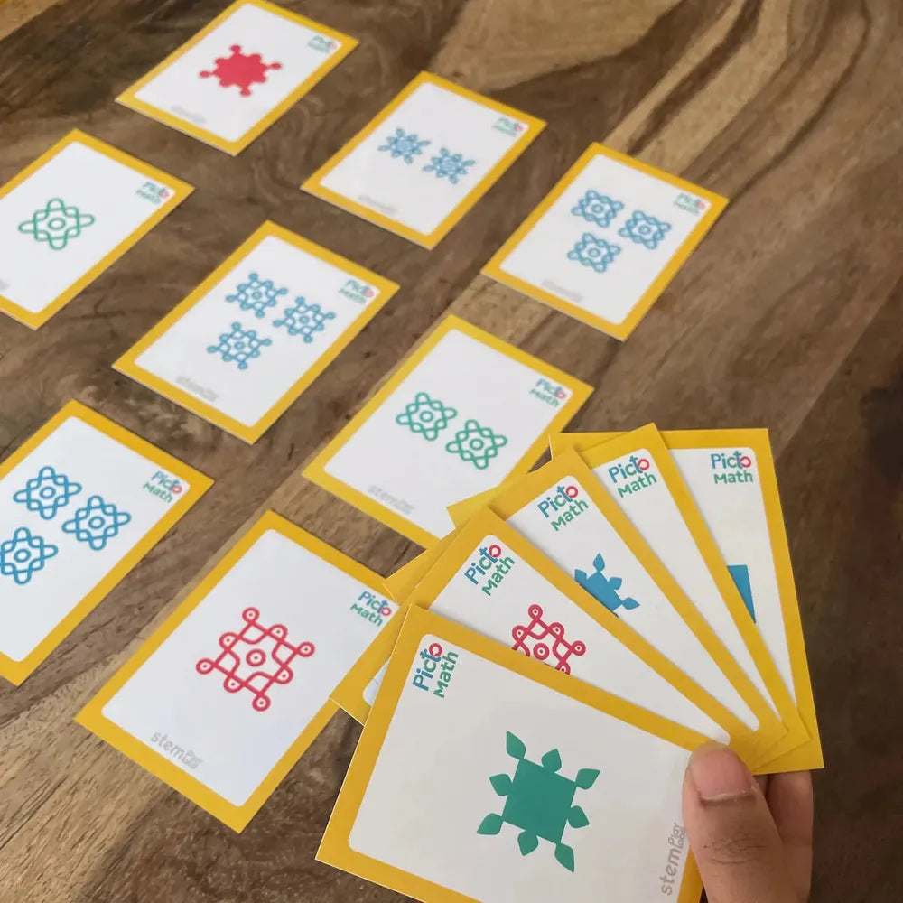 Stemplay Labs Pictomath 8+(Level 3) Educational Card Game