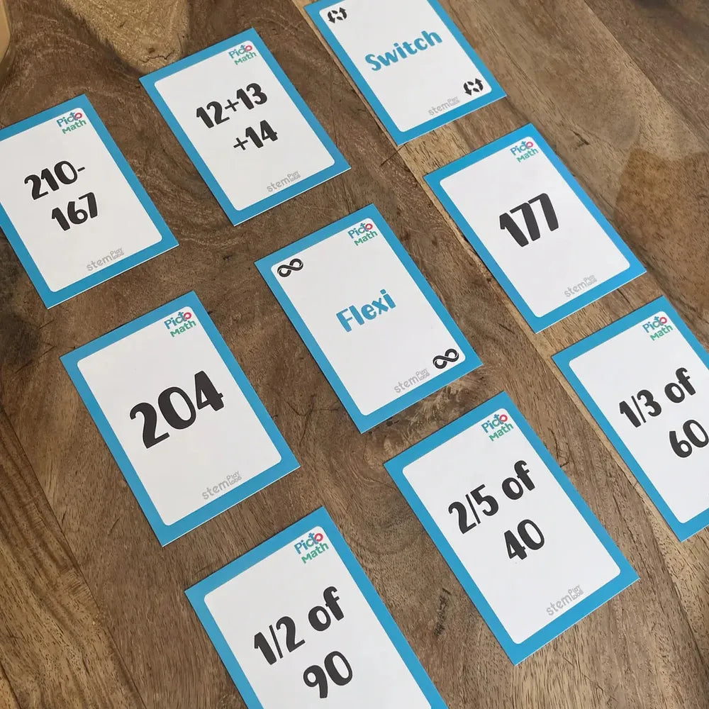 Stemplay Labs Pictomath 8+(Level 3) Educational Card Game