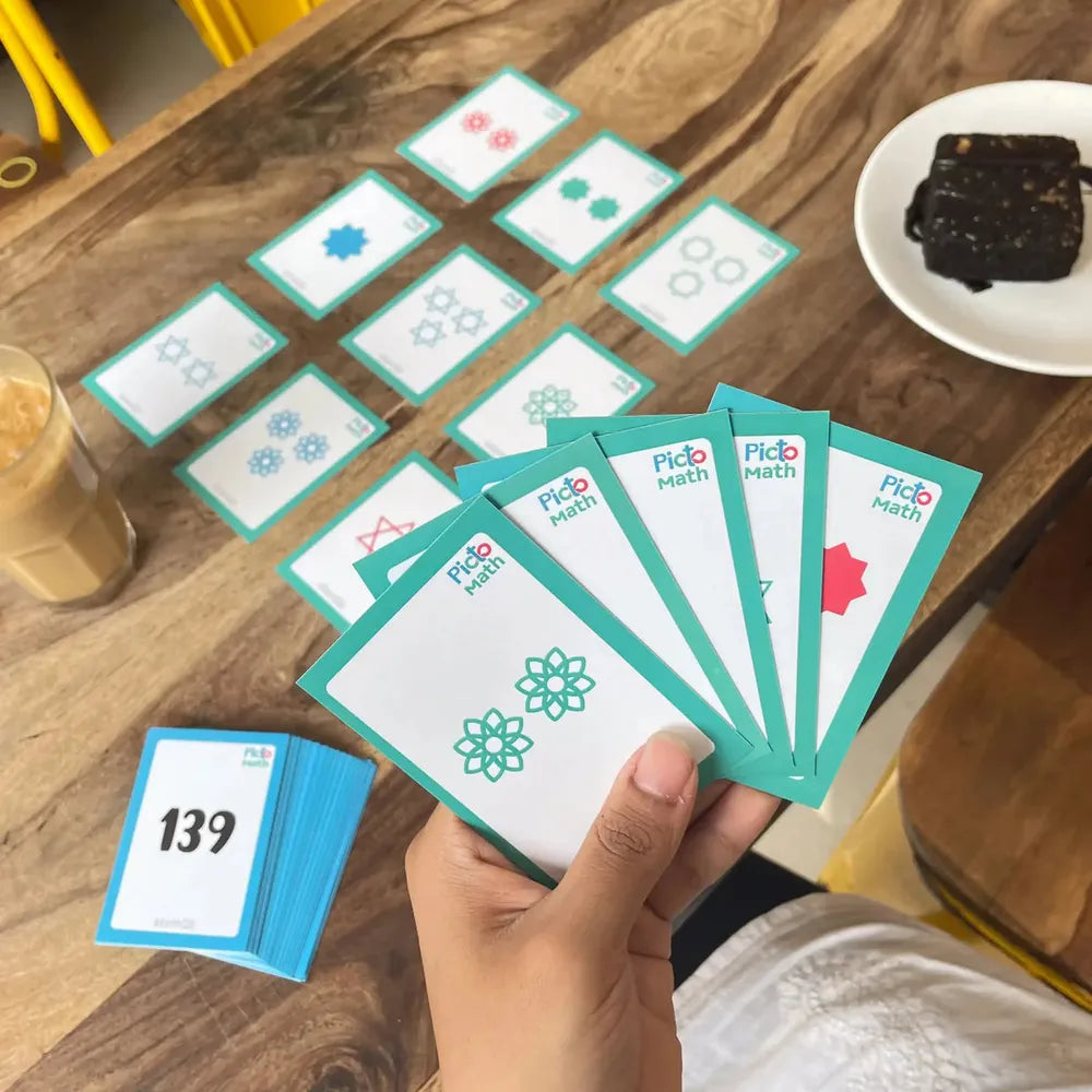 Stemplay Labs Pictomath 8+(Level 2) Educational Card Game