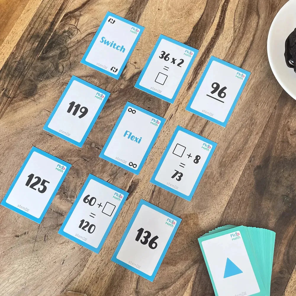 Stemplay Labs Pictomath 8+(Level 2) Educational Card Game