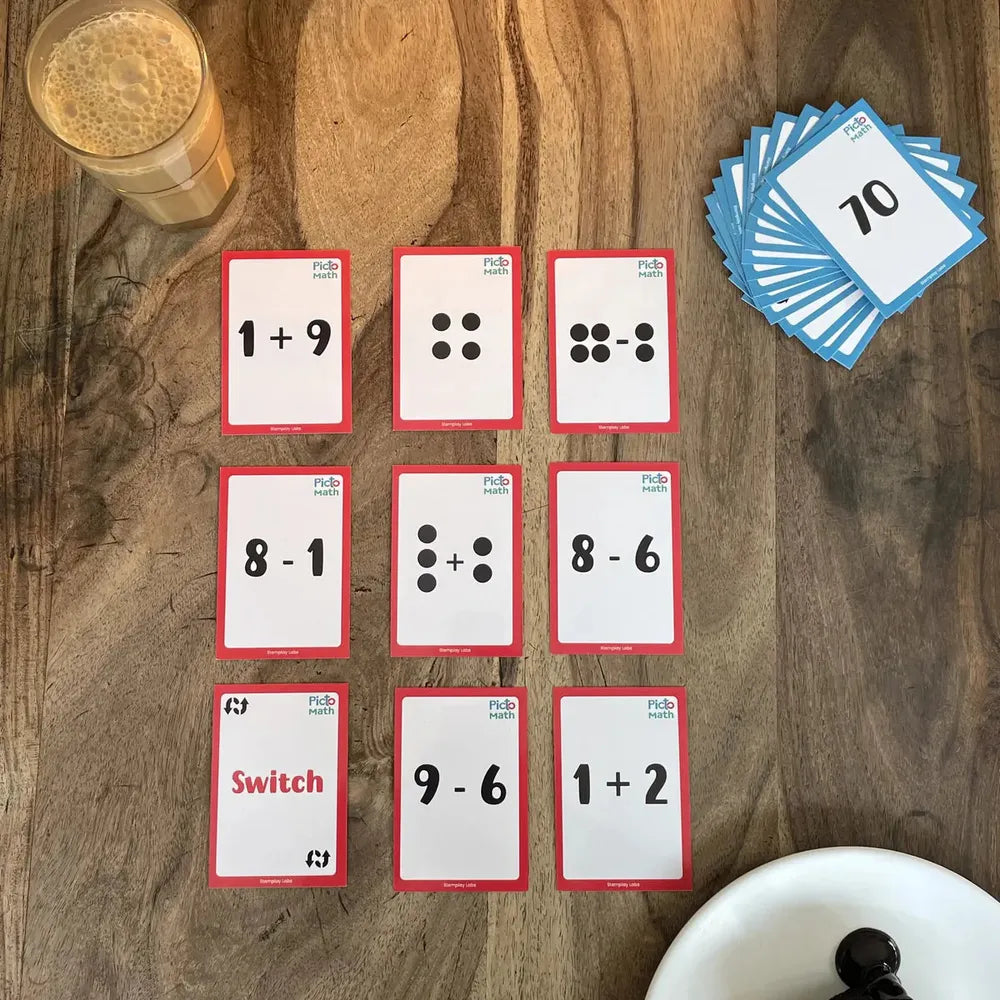 Stemplay Labs Pictomath 8+(Level 1) Educational Card Game