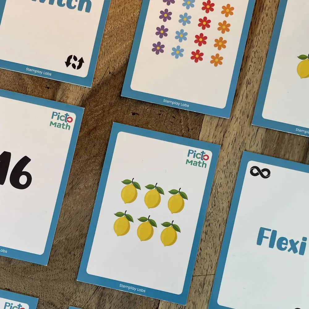 Stemplay Labs Pictomath 6+ Educational Card Game