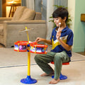 Simarr Little Rockstar Drum Set with Stool (Space Theme)