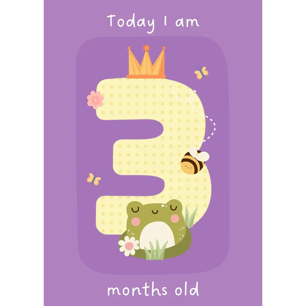 Beelittle Jungle Theme 24-Pack Milestone Cards Set