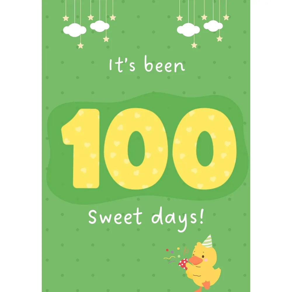 Beelittle Jungle Theme 24-Pack Milestone Cards Set