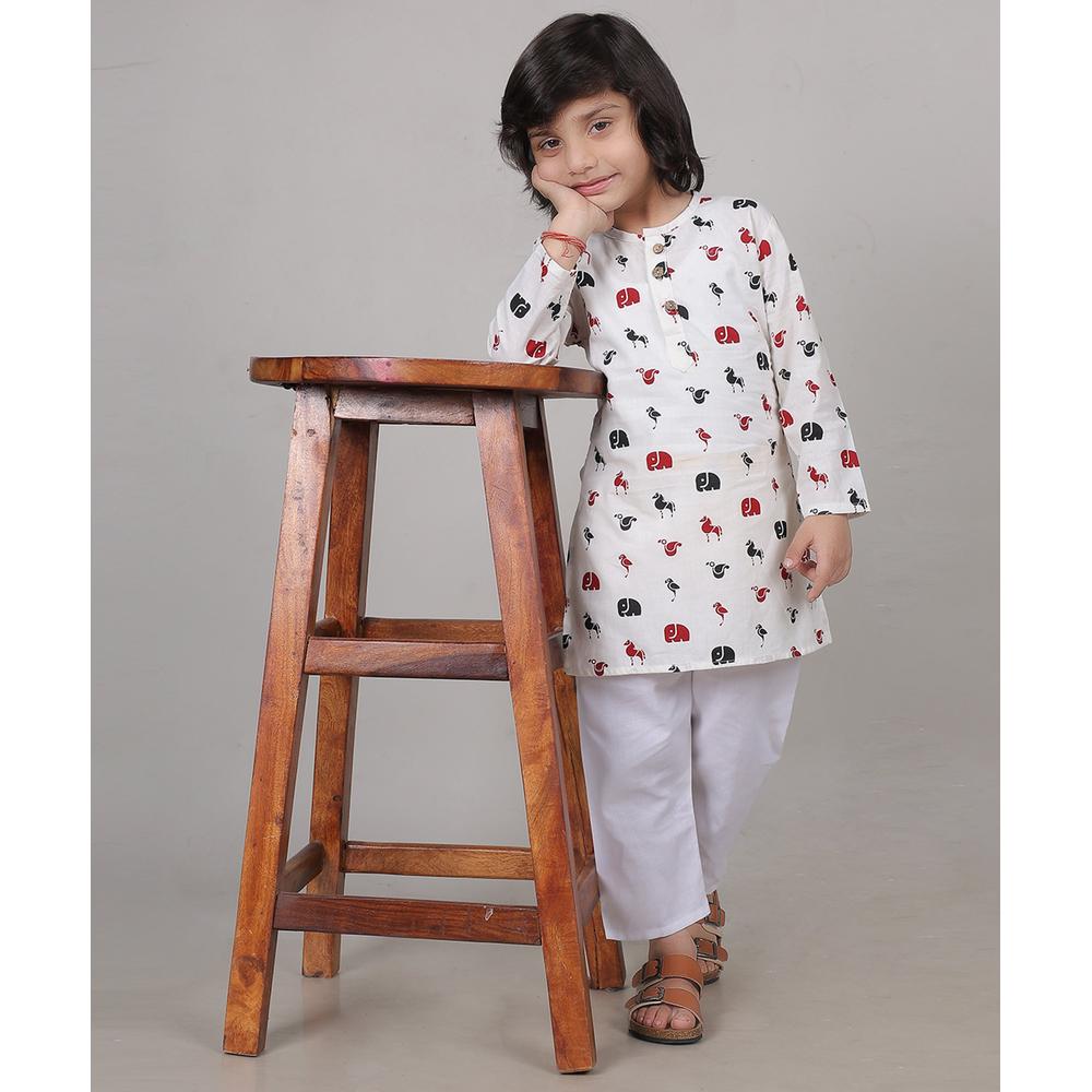 Zikku Forest Friends Kurta Set (Unisex)