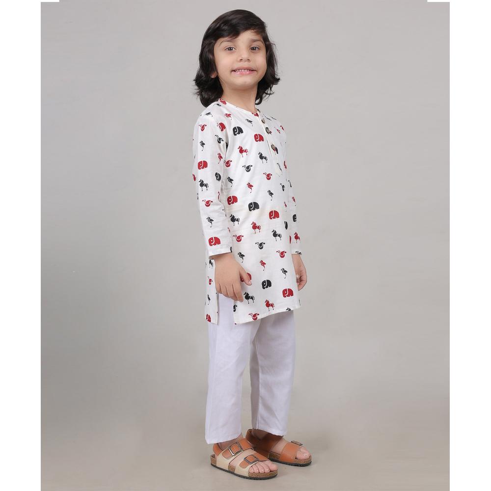 Zikku Forest Friends Kurta Set (Unisex)
