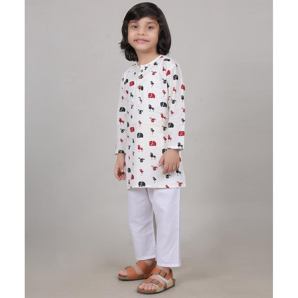 Zikku Forest Friends Kurta Set (Unisex)