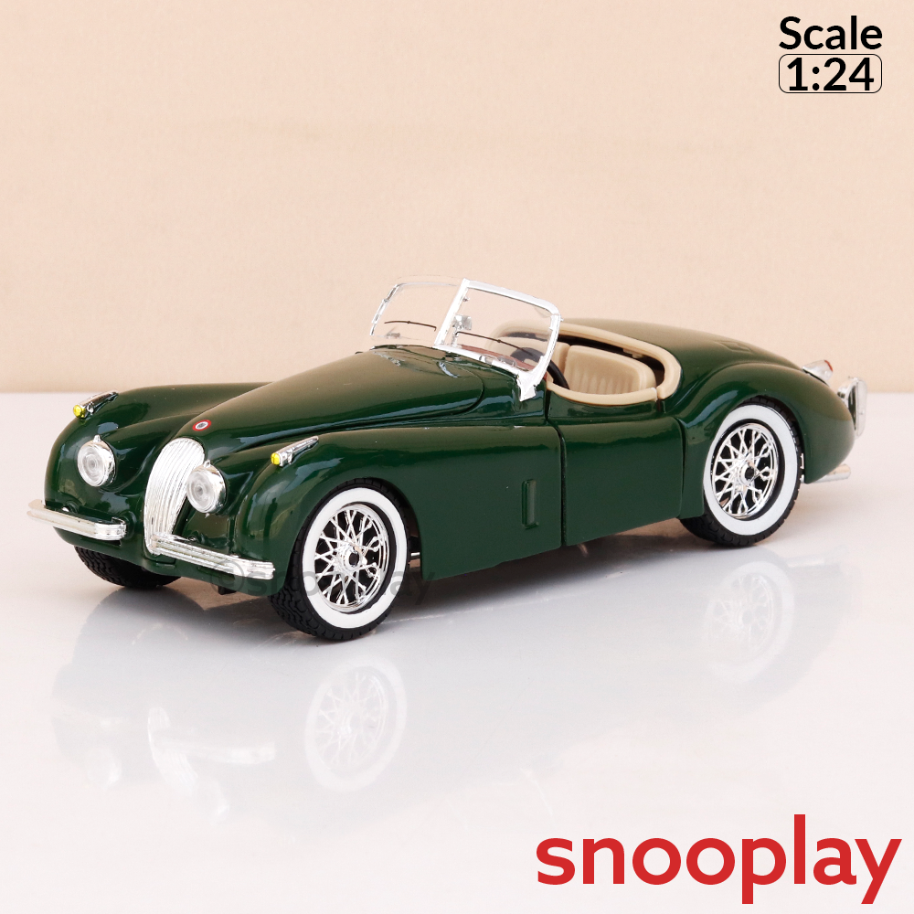 Bburago Original Jaguar XK 120 Roadster (1951) Licensed Diecast Car | 1:24 Scale Model (14 Years Till Grown Ups)