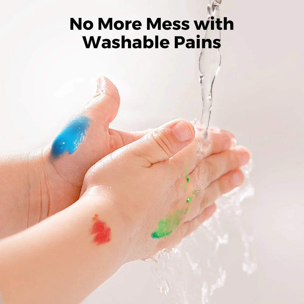 Jarmelo Color Burst Finger Paints - 12 Colors