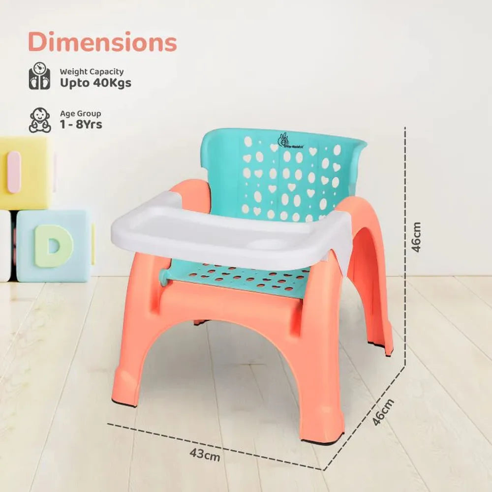 R for Rabbit Jelly Bean 3 in 1 Multi-Functional Kids Chair - Orange