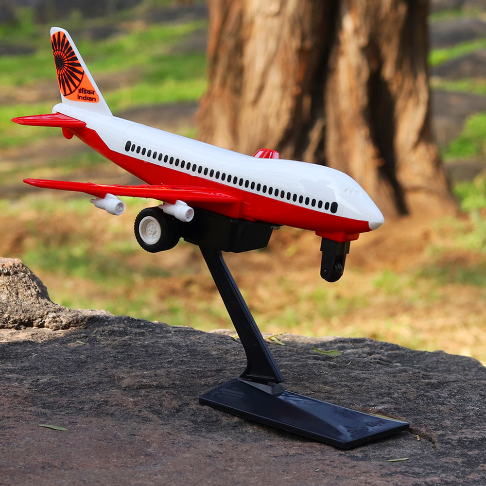 Centy Jet 747 Pullback Toy Plane Big with Detachable Stand (1-4 Years) | Assorted Colors