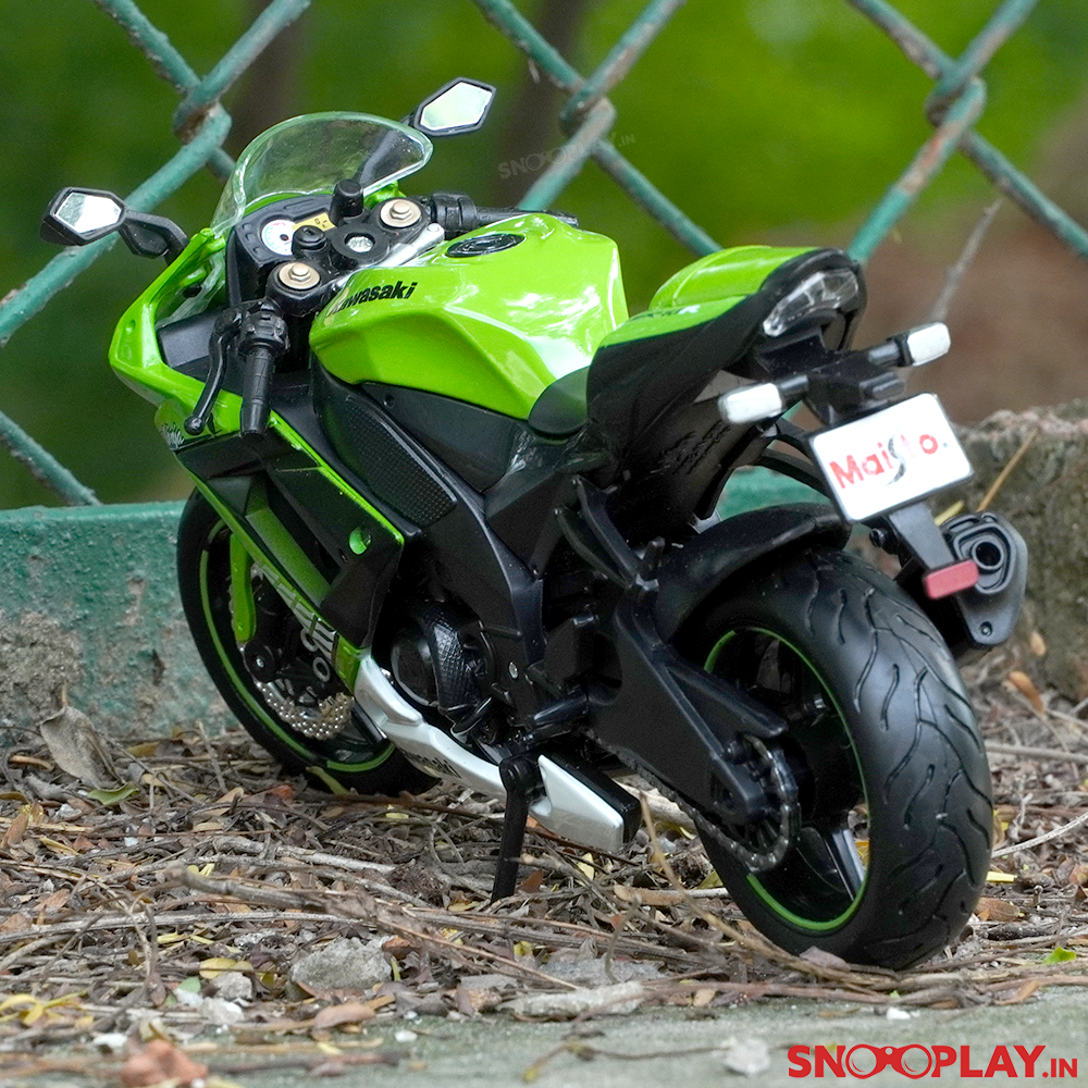 Maisto Original Licensed Kawasaki Ninja ZX 10R Diecast Bike | 1:12 Scale (14 Years till Grown Ups)
