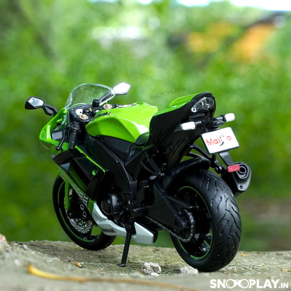 Maisto Original Licensed Kawasaki Ninja ZX 10R Diecast Bike | 1:12 Scale (14 Years till Grown Ups)