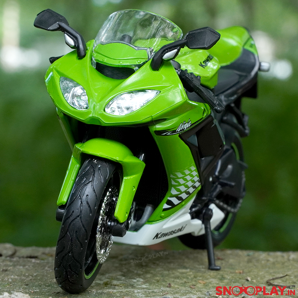 Maisto Original Licensed Kawasaki Ninja ZX 10R Diecast Bike | 1:12 Scale (14 Years till Grown Ups)