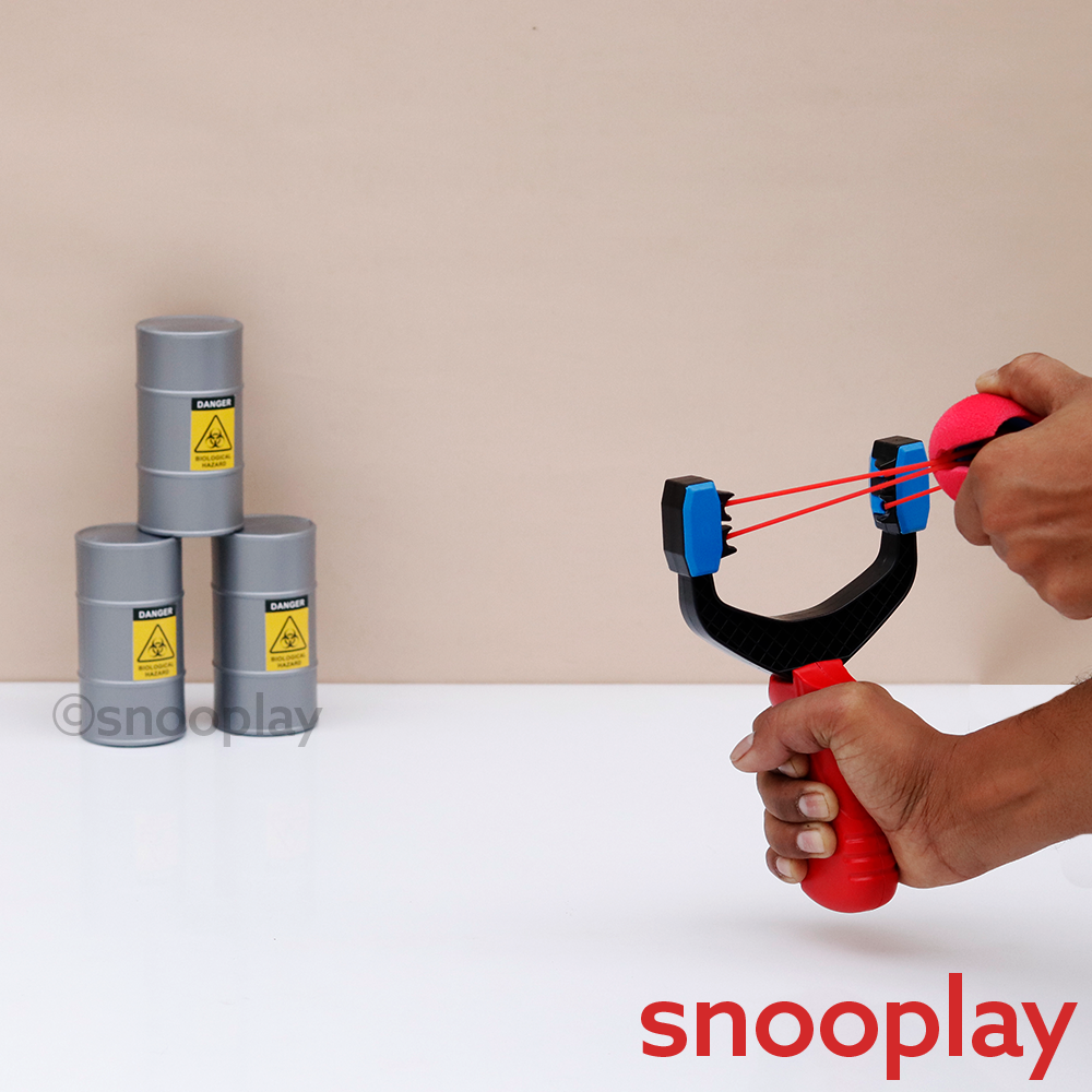 Knock Em Down - Foam Ball Slingshot Target Game Set (6-13 Years)