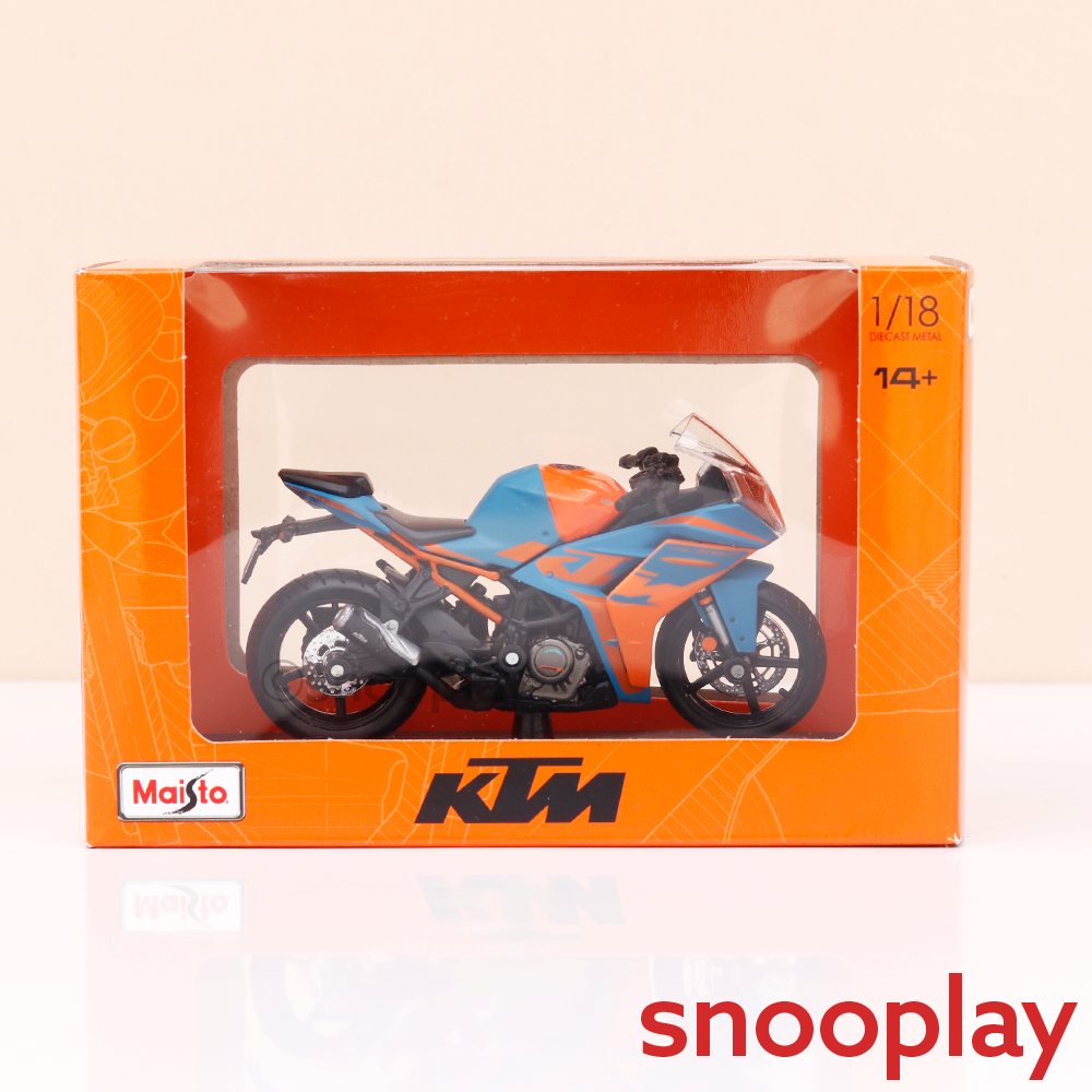 Maisto Original Licensed KTM RC 390 Diecast Bike | 1:18 Scale | 14 Years till Grown Ups
