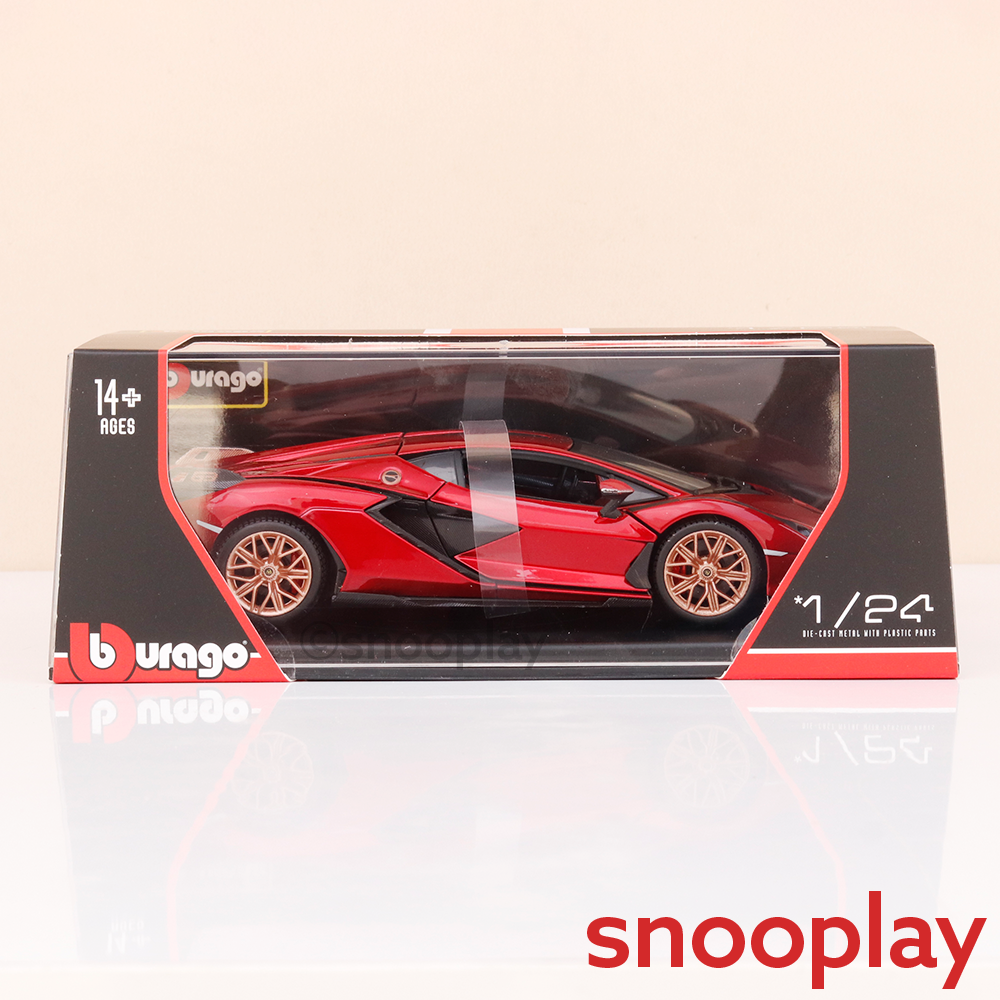 Bburago Original Lamborghini Sian FKP 37 Licensed Diecast Car | 1:24 Scale Model (14 Years Till Grown Ups)